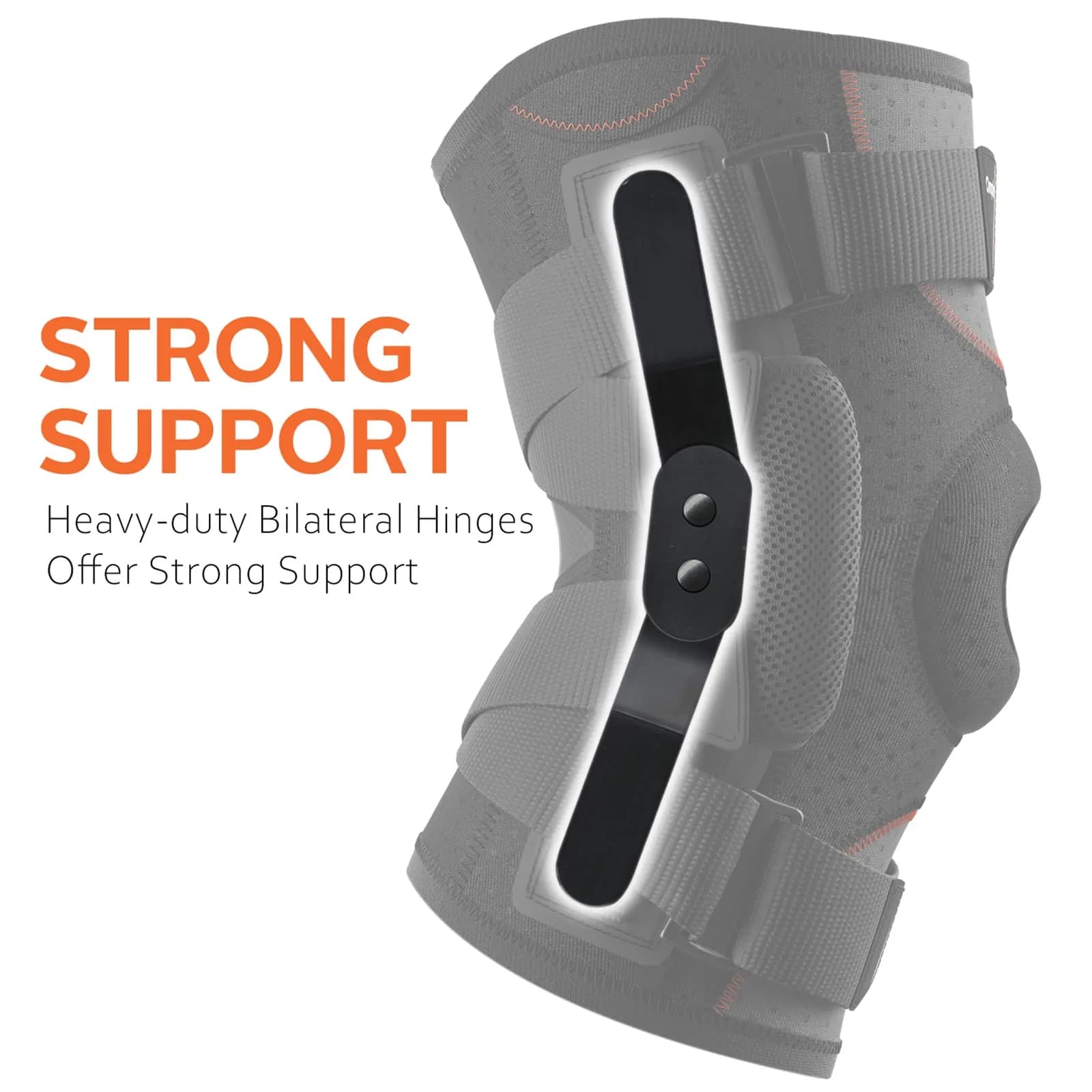 Omples Hinged Knee Brace Small Black | FDA Approved Orthopedic Brace for Pain Relief & Stability - view 3