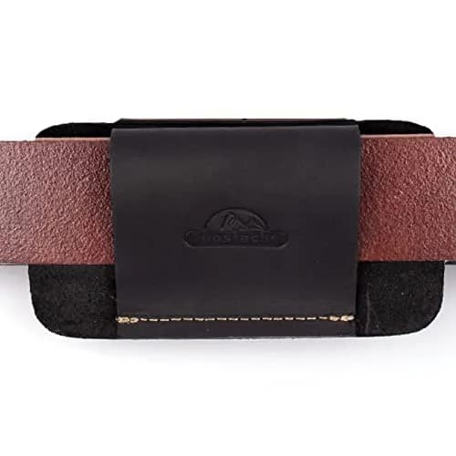 topstache Leather Sheath for Men | Handmade Multitool Holster, Horizontal Carry, Size M, Black thumbnail 7