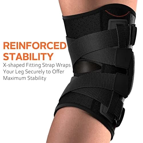 Omples Hinged Knee Brace XXX-Large Black | Reinforced Stability for Pain Relief & Injury Prevention thumbnail 4