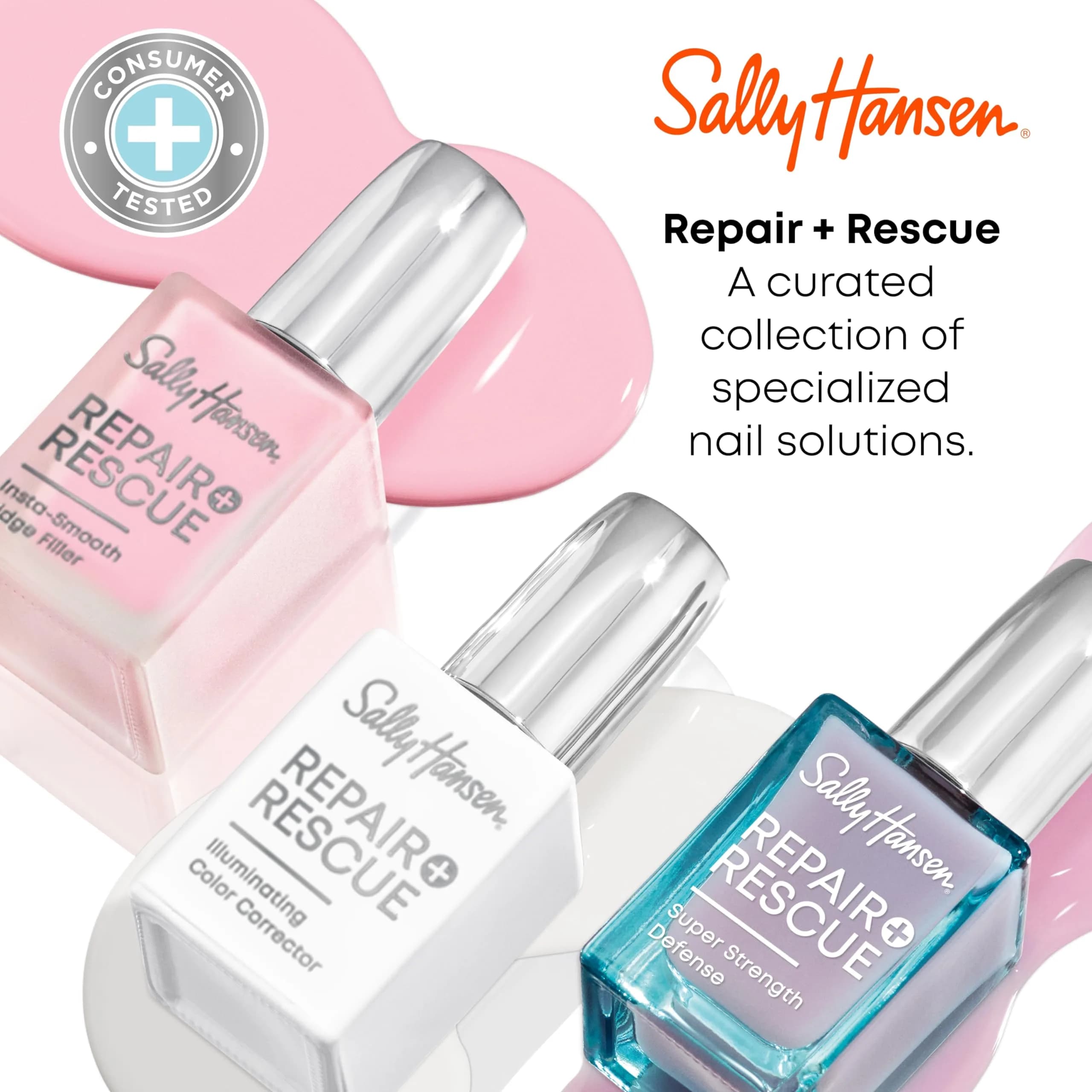 Sally Hansen Repair + Rescue Insta-Smooth Ridge Filler 12ml (0.44 Fl Oz) | Smooths Ridges with Hyaluronic Acid - view 5