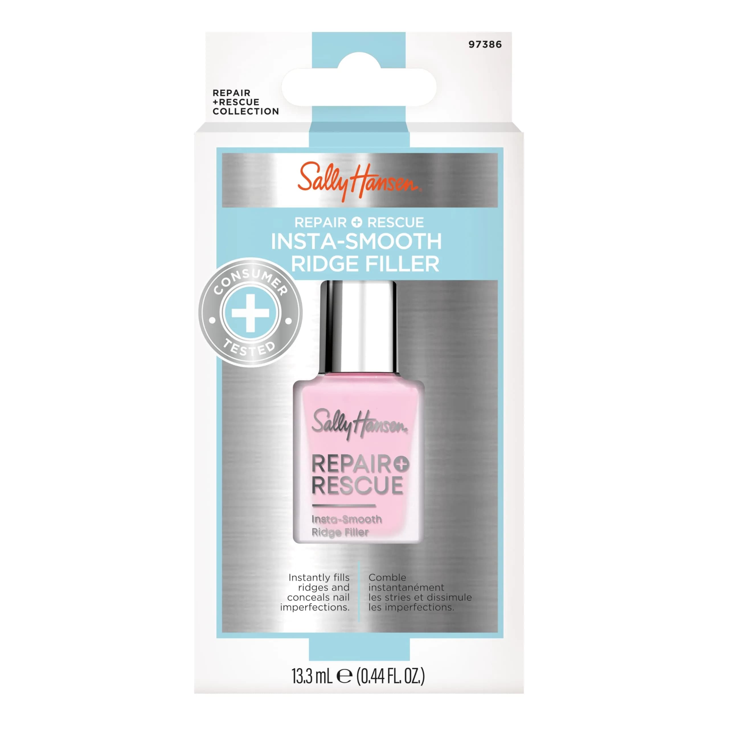 Sally Hansen Repair + Rescue Insta-Smooth Ridge Filler 12ml (0.44 Fl Oz) | Smooths Ridges with Hyaluronic Acid - view 6
