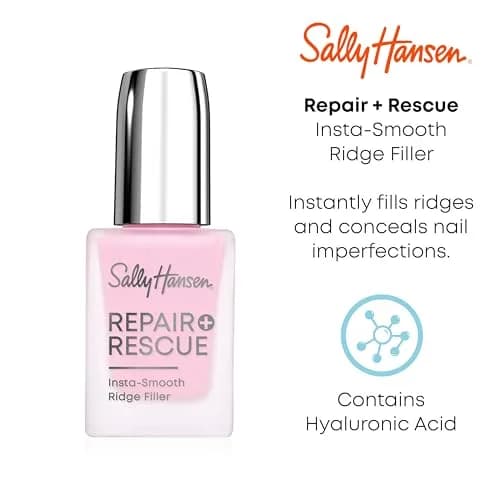 Sally Hansen Repair + Rescue Insta-Smooth Ridge Filler 12ml (0.44 Fl Oz) | Smooths Ridges with Hyaluronic Acid thumbnail 3