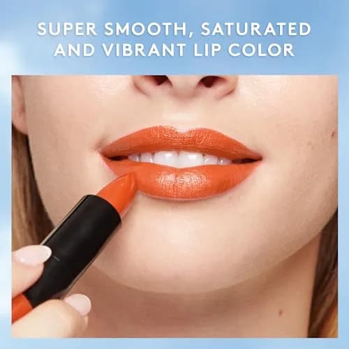 COVERGIRL Exhibitionist Cream Lipstick, Peach High, 3.4g (0.12 Oz) | Long-Lasting Color with Shea Butter & Coconut Oil thumbnail 3
