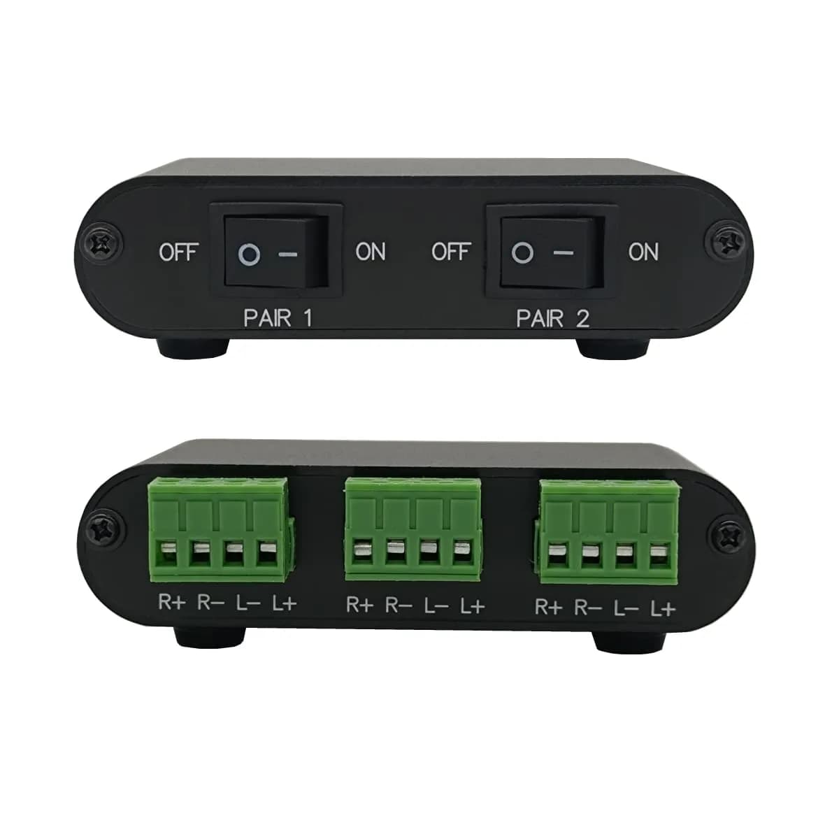 TENEALAY 2-Zone Speaker Selector Switch P21 | Control 2 Pairs of Speakers Simultaneously or Separately - main product image