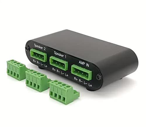 TENEALAY 2-Zone Speaker Selector Switch P21 | Control 2 Pairs of Speakers Simultaneously or Separately thumbnail 5