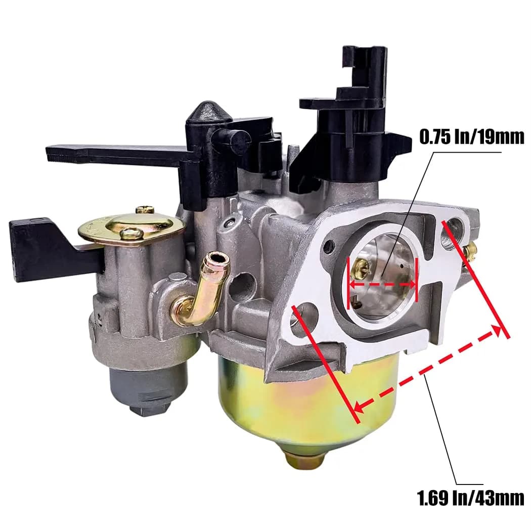Oriental Power Carburetor for Coleman CT200U CT200U-EX CT200-AC BT200x CT-200EX CT200U-EXR Mini Bikes & Baja MB165 MB200 HT65 WT65 Pit Bikes (196cc/6.5HP) | Includes Gaskets, Fuel Line, Filter - view 3