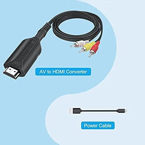 HDSUNWSTD Composite AV to HDMI Cable Adapter 1080P | Converts RCA to HDMI for TV/PC/PS3 thumbnail 7