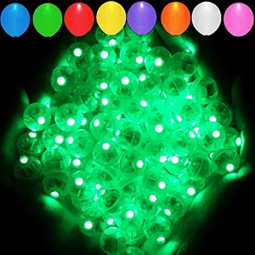 Aogist 100pcs Green Balloon Light Waterproof Mini LED Lamp for Party & Wedding | Long Standby Time, Fully Submersible thumbnail 1