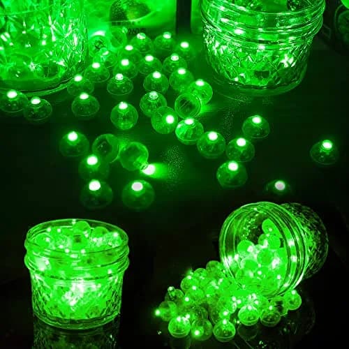 Aogist 100pcs Green Balloon Light Waterproof Mini LED Lamp for Party & Wedding | Long Standby Time, Fully Submersible thumbnail 3