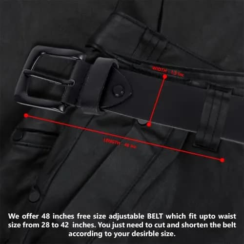 HAMMONDS FLYCATCHER Genuine Leather Belt for Men | Adjustable Waistband up to 46 Inches | Ratchet Belt for Men | 1.5" (3.81 cm) Width thumbnail 4