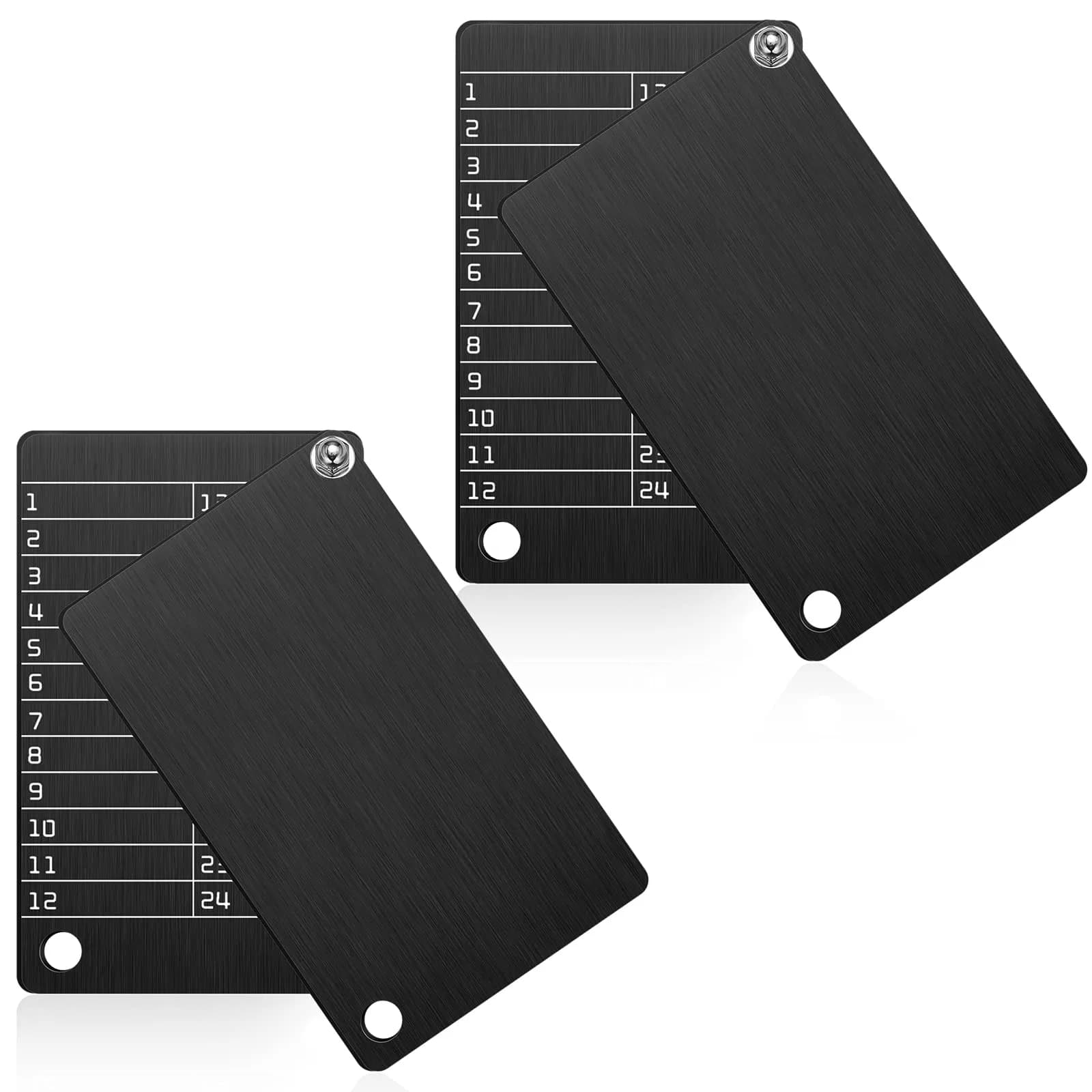 Hotop Black 4 Pack Crypto Seed Storage Metal Plates | Secure BIP39 Wallet Backup - main product image