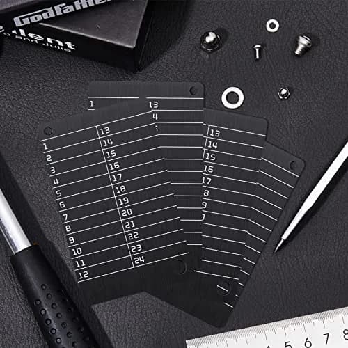 Hotop Black 4 Pack Crypto Seed Storage Metal Plates | Secure BIP39 Wallet Backup thumbnail 6