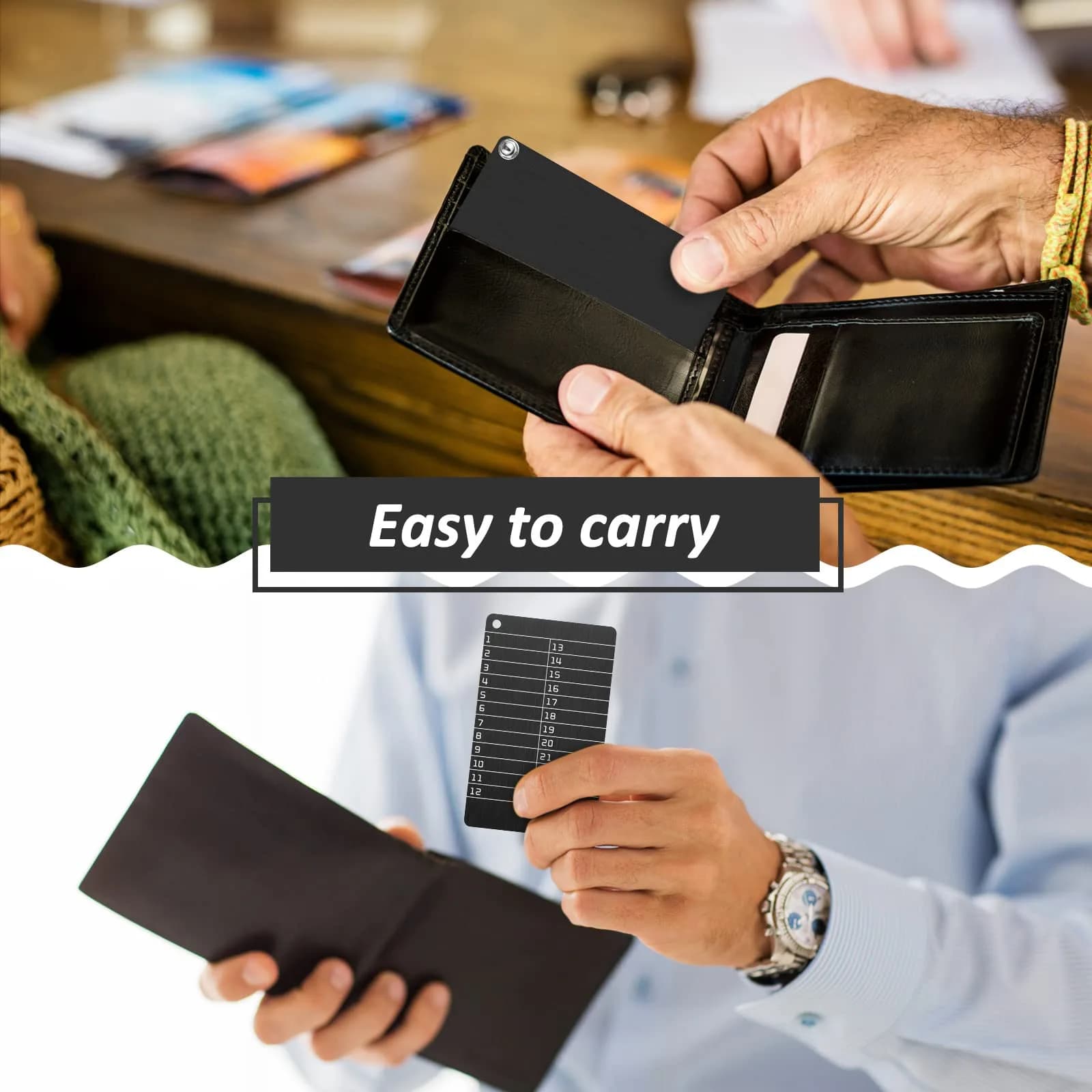 Hotop Black 4 Pack Crypto Seed Storage Metal Plates | Secure BIP39 Wallet Backup - view 7