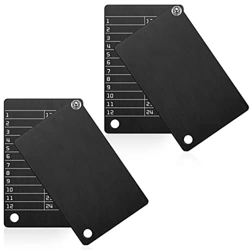 Hotop Black 4 Pack Crypto Seed Storage Metal Plates | Secure BIP39 Wallet Backup thumbnail 1