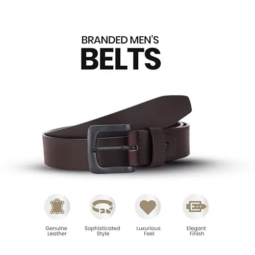 HAMMONDS FLYCATCHER Genuine Leather Belt for Men | Vintage Brown | 38 cm (1.5") Width | Adjustable to 46 Inches thumbnail 5