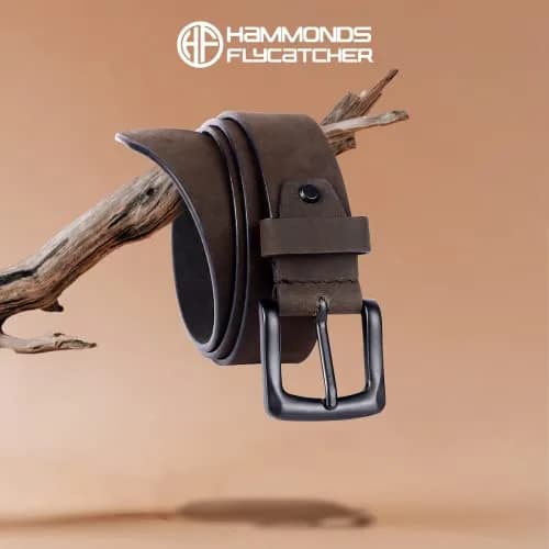 HAMMONDS FLYCATCHER Genuine Leather Belt for Men | Vintage Brown | 38 cm (1.5") Width | Adjustable to 46 Inches thumbnail 2