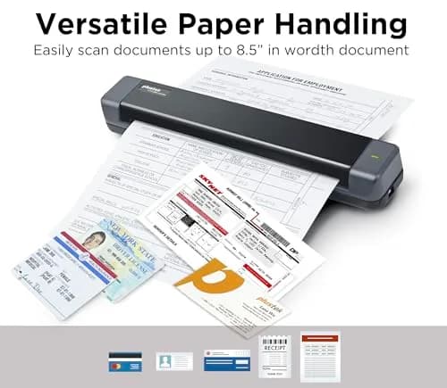 Plustek S410 Plus Portable Sheet-Fed Document Scanner | Button-Free OCR for Windows thumbnail 4