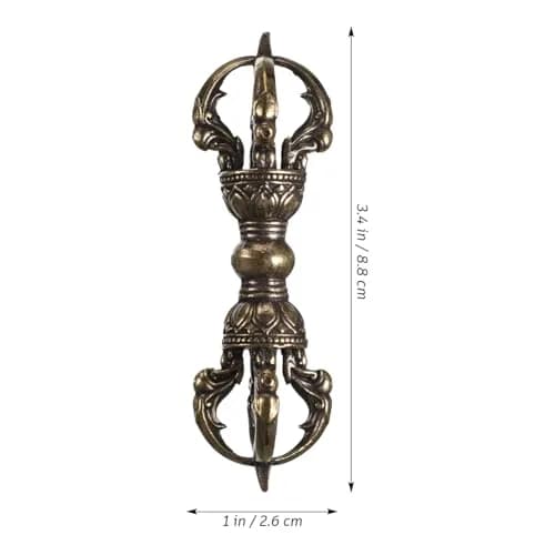 Homoyoyo Vintage Brass Vajra Pendant 8.85cm (3.48in) | Authentic Religious Decor thumbnail 7