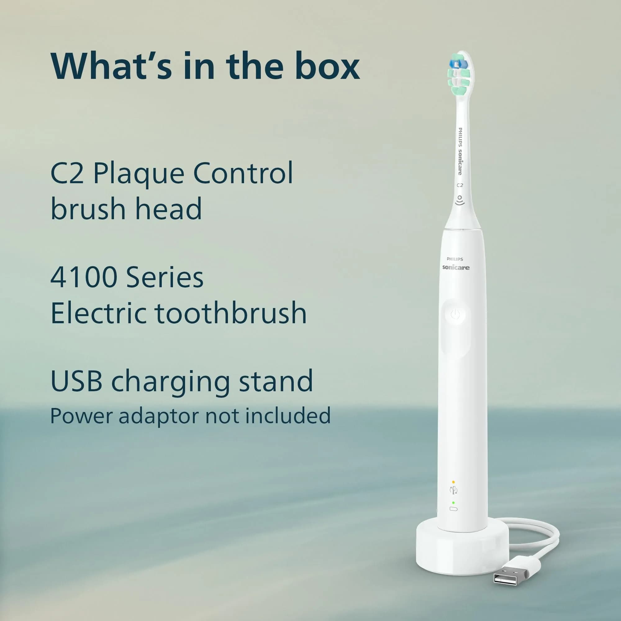 Philips Sonicare 4100 Rechargeable Electric Toothbrush - White | Advanced Plaque Removal with Pressure Sensor - view 8