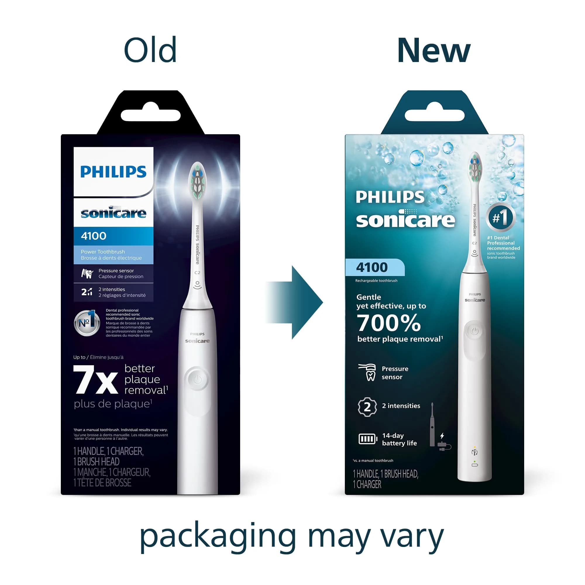 Philips Sonicare 4100 Rechargeable Electric Toothbrush - White | Advanced Plaque Removal with Pressure Sensor - view 2