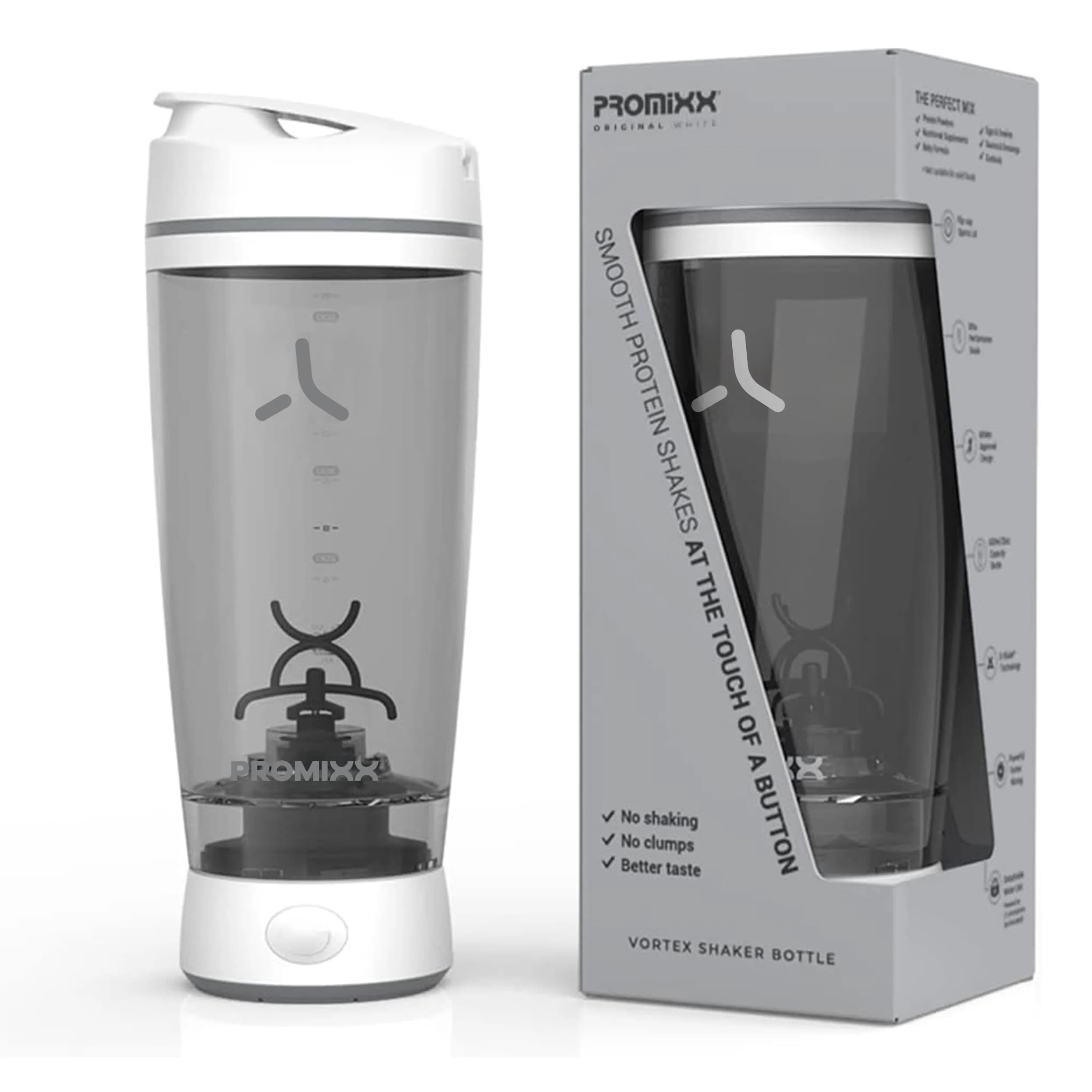 PROMIXX Original Shaker Bottle 600ml (20.3oz) | Battery-Powered Vortex Mixer for Smooth Protein Shakes - view 2