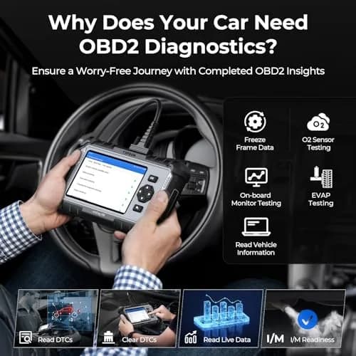 TOPDON AD500 Car Diagnostic Scanner, Engine ABS SRS Transmission | 4-System Vehicle Code Reader thumbnail 5