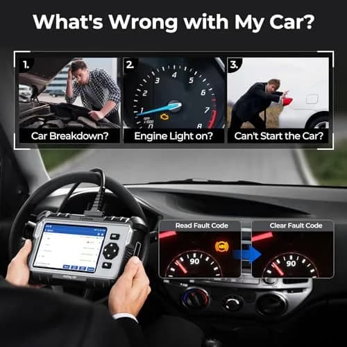 TOPDON AD500 Car Diagnostic Scanner, Engine ABS SRS Transmission | 4-System Vehicle Code Reader thumbnail 2