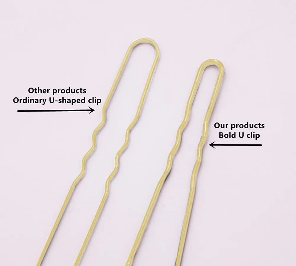 TAPBULL U Shaped Hair Pins for Buns - 120 Pack Gold Metal Hair Pins | Wedding Bridal Hair Accessories - view 5