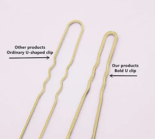 TAPBULL U Shaped Hair Pins for Buns - 120 Pack Gold Metal Hair Pins | Wedding Bridal Hair Accessories thumbnail 5