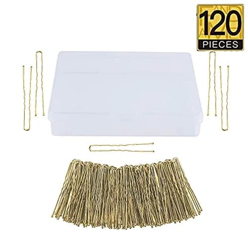TAPBULL U Shaped Hair Pins for Buns - 120 Pack Gold Metal Hair Pins | Wedding Bridal Hair Accessories thumbnail 3