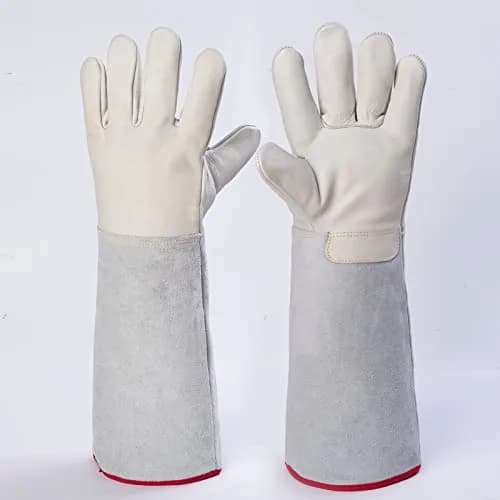 egowz Cryogenic Gloves for Liquid Nitrogen -436°F to 298°F | 45cm (17.7") Long, 1 Pair thumbnail 4