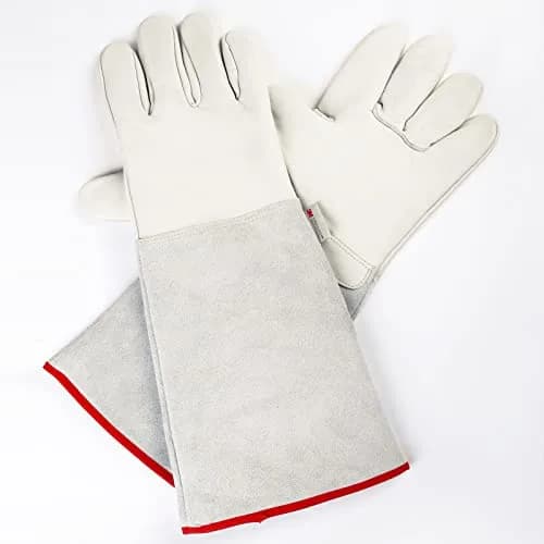 egowz Cryogenic Gloves for Liquid Nitrogen -436°F to 298°F | 45cm (17.7") Long, 1 Pair thumbnail 6