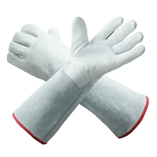 egowz Cryogenic Gloves for Liquid Nitrogen -436°F to 298°F | 45cm (17.7") Long, 1 Pair thumbnail 1