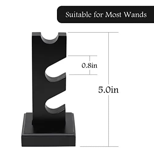 ChampWe Wizard Wand Display Stand Wooden Magic Wands Holder 3 Tiered for Collection Black 12.7cm (5in) thumbnail 5