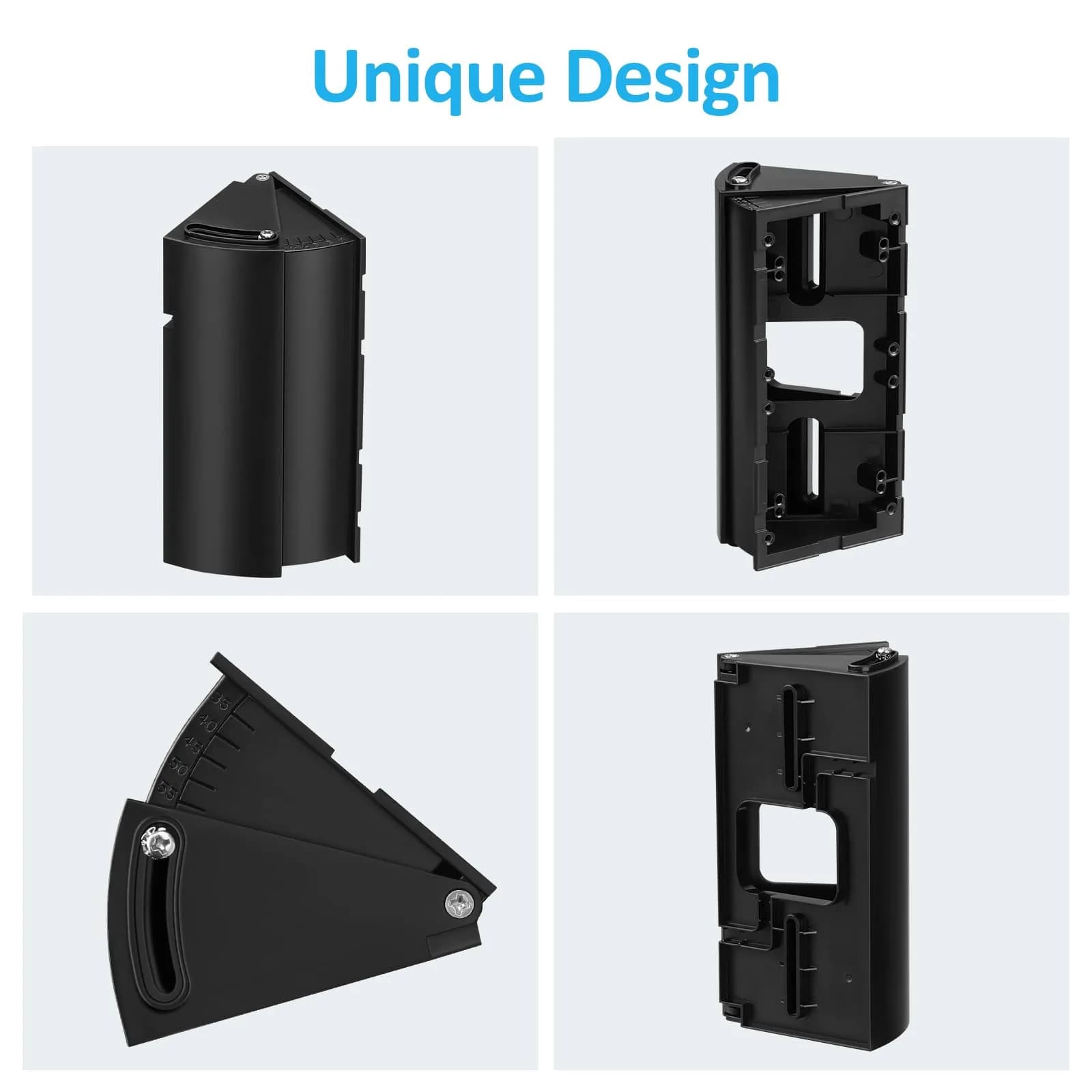 OLAIKE Waterproof Adjustable Doorbell Angle Mount | Wider Vision for Ring, Blink, Nest (Black) - view 5