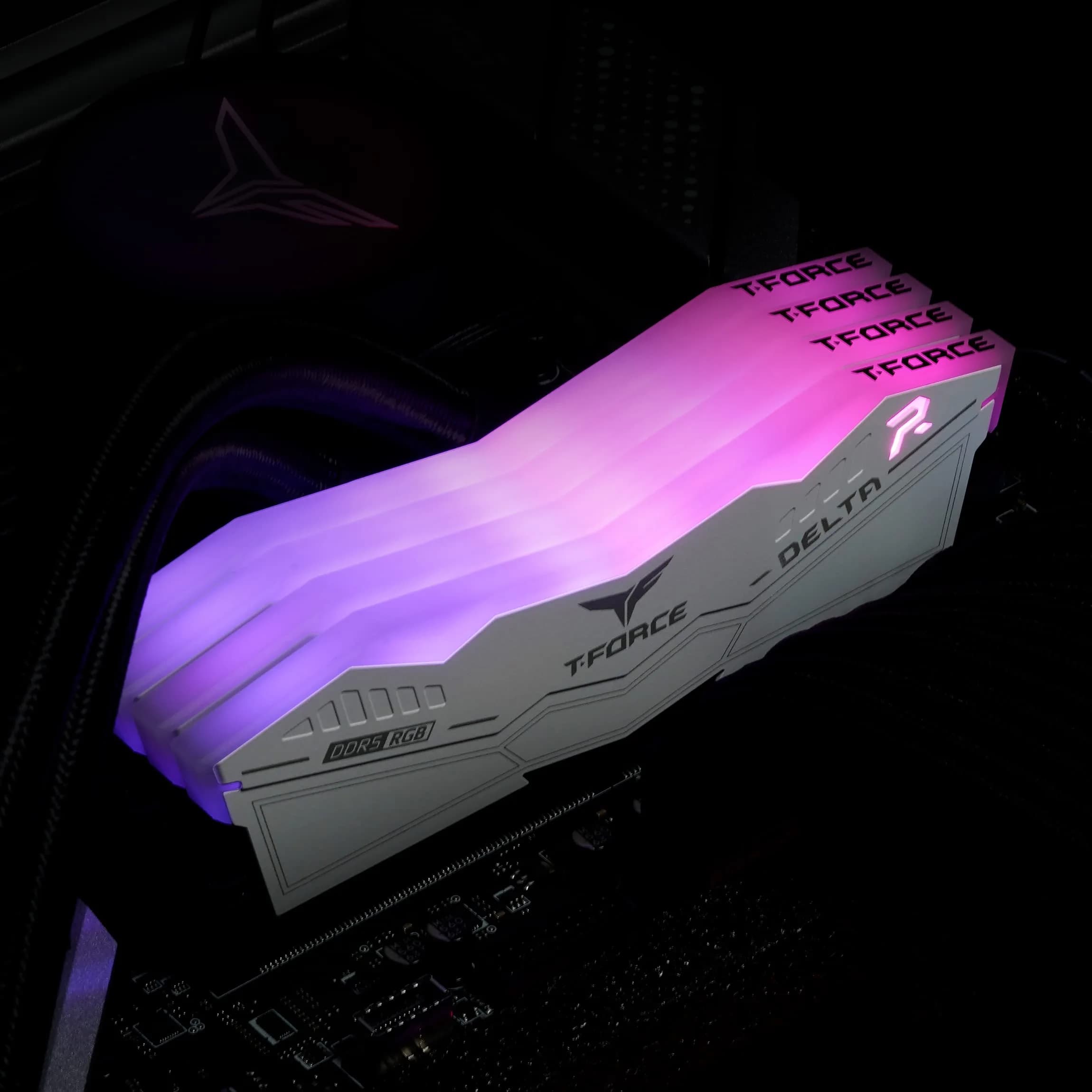 TEAMGROUP T-Force Delta RGB DDR5 32GB (2x16GB) 6000MHz Desktop RAM White | Intel XMP 3.0 & AMD Expo Compatible - view 8