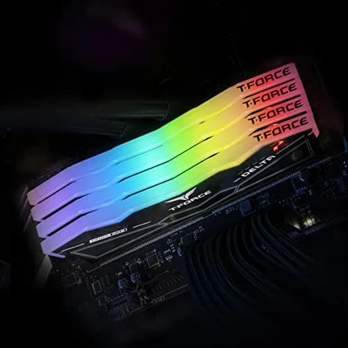 TEAMGROUP T-Force Delta RGB DDR5 32GB (2x16GB) 6400MHz CL40 Desktop Memory Module Ram (Black) thumbnail 6