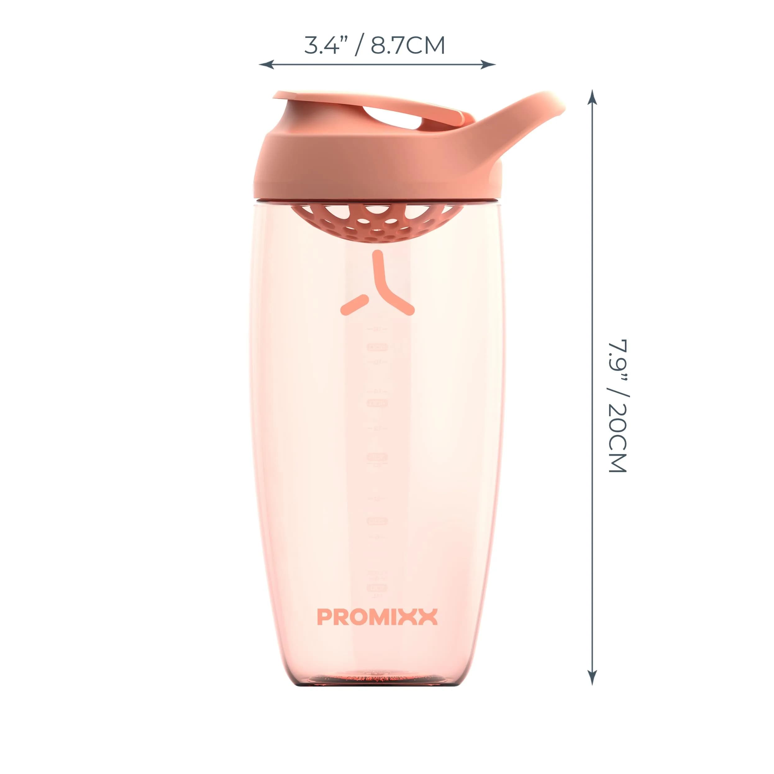 PROMIXX Pursuit Coral 24 oz Shaker Bottle | Silent Mixer, Leak-Proof Lid, BPA-Free ECOZEN - view 4