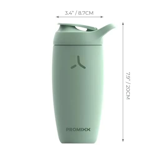 PROMIXX Pursuit Insulated Shaker Bottle 550ml (18.6 fl oz) | Premium Stainless Steel for Smooth Mixing thumbnail 7