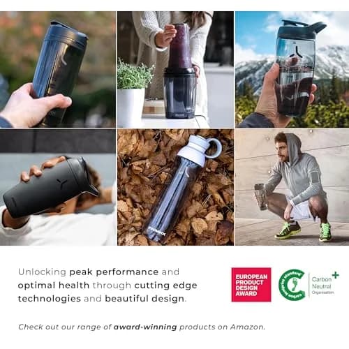 PROMIXX Pursuit Insulated Shaker Bottle 550ml (18.6 fl oz) | Premium Stainless Steel for Smooth Mixing thumbnail 8