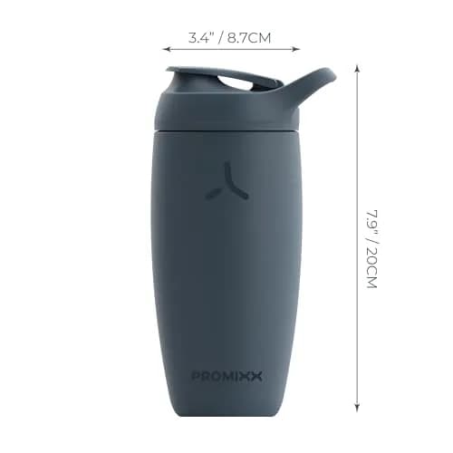 PROMIXX Pursuit Shaker Bottle 550ml (18.6 Fl Oz) | Insulated Stainless Steel for Cold Mixes thumbnail 7