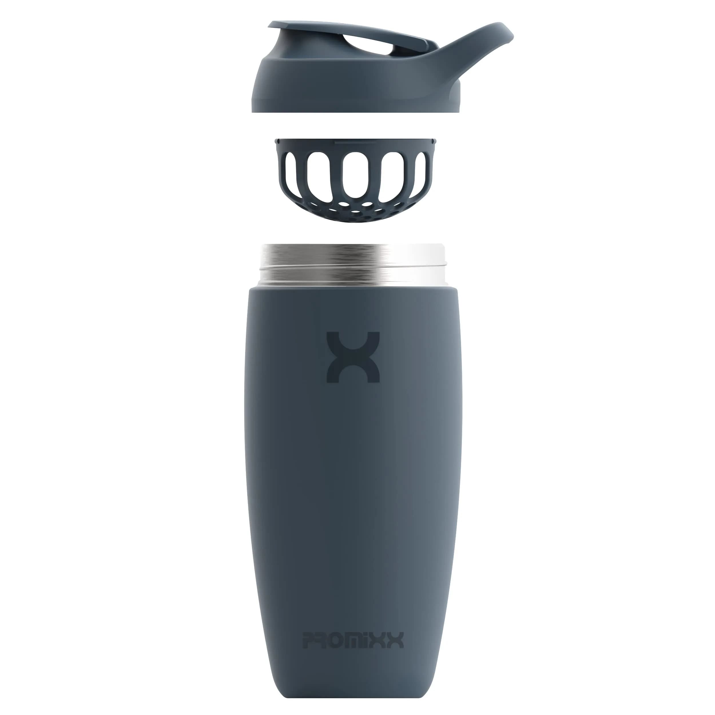 PROMIXX Pursuit Shaker Bottle 550ml (18.6 Fl Oz) | Insulated Stainless Steel for Cold Mixes - view 9