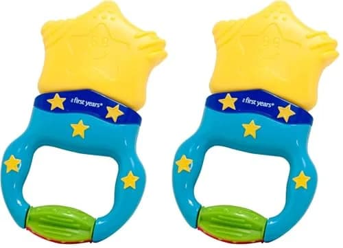 Lamaze Massaging Action Teether (Pack of 2) | Baby Teether with Vibrations & Easy Grip thumbnail 1