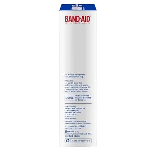 Band-Aid Brand Sterile Flexible Fabric Adhesive Bandages Extra Large 10 Count (Pack of 2) | Comfortable Wound Protection thumbnail 6
