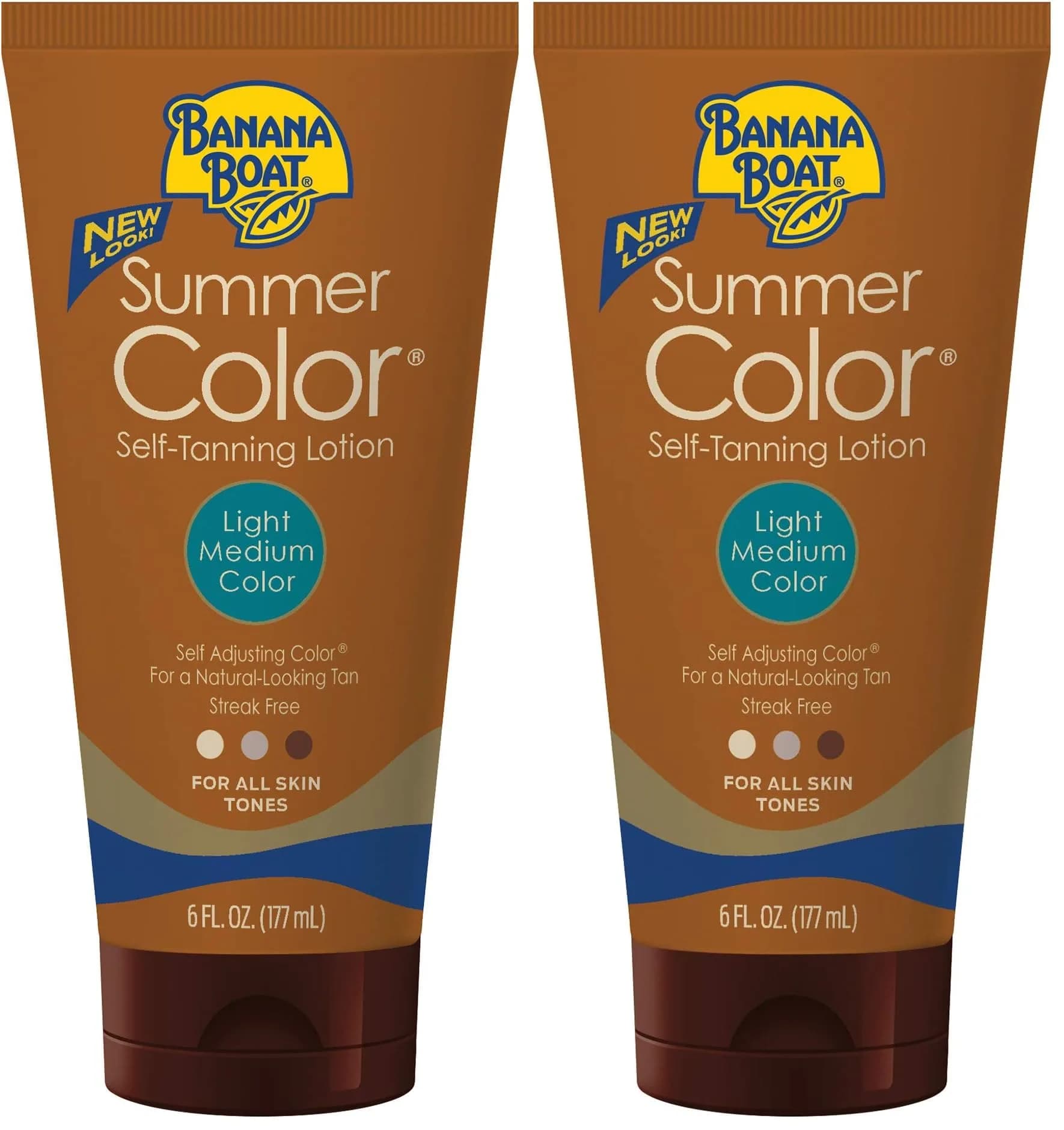 Banana Boat Summer Color Self Tanning Lotion Light Medium 177ml (6 Fl Oz) - Pack of 2 - main product image