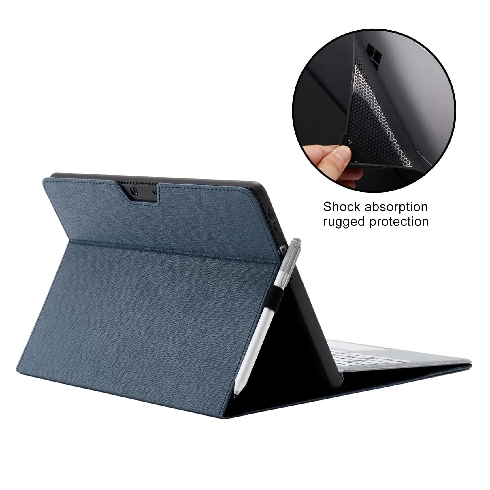 Omnpak Protective Case for Microsoft Surface Pro 8 with Stylus Holder & Kickstand | 13-inch Tablet Cover - view 6