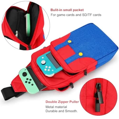 Owngen Travel Carrying Bag for Nintendo Switch/2/Lite/OLED | Durable Oxford, Large Capacity, Lightweight & Gift-Ready thumbnail 4
