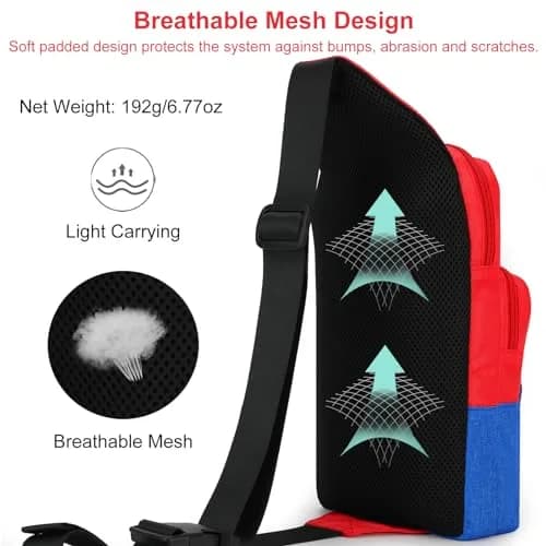 Owngen Travel Carrying Bag for Nintendo Switch/2/Lite/OLED | Durable Oxford, Large Capacity, Lightweight & Gift-Ready thumbnail 5