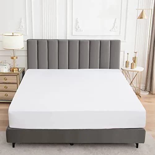 Sufdari Full Mattress Protector Waterproof Fitted Sheet 18" Deep Pocket | Washable & Breathable thumbnail 3