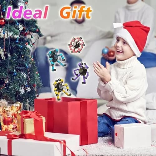 Gokeey Transformable Fidget Spinners 4-Pack | ASTM-Tested Educational Toy for Kids 3-14 thumbnail 6
